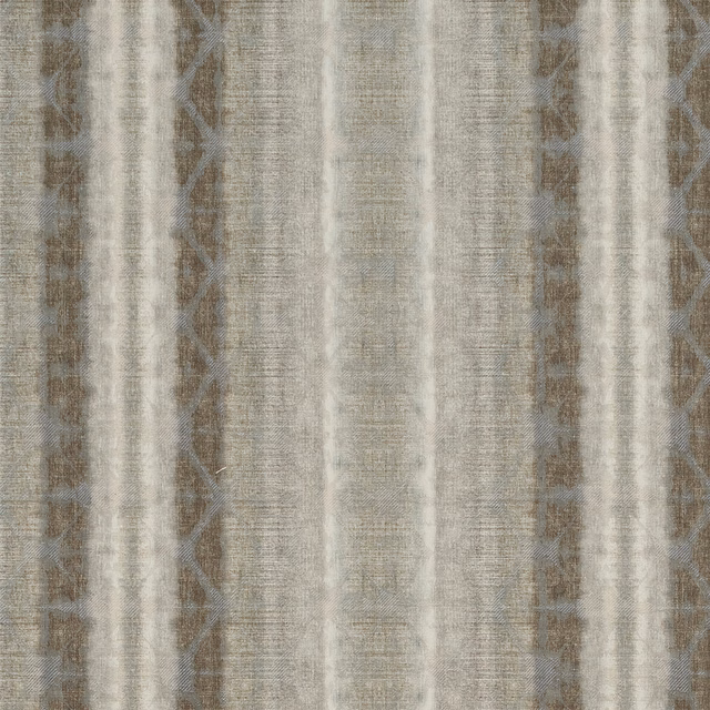 Soft taupe striped fabric with pale vertical bands and woven texture