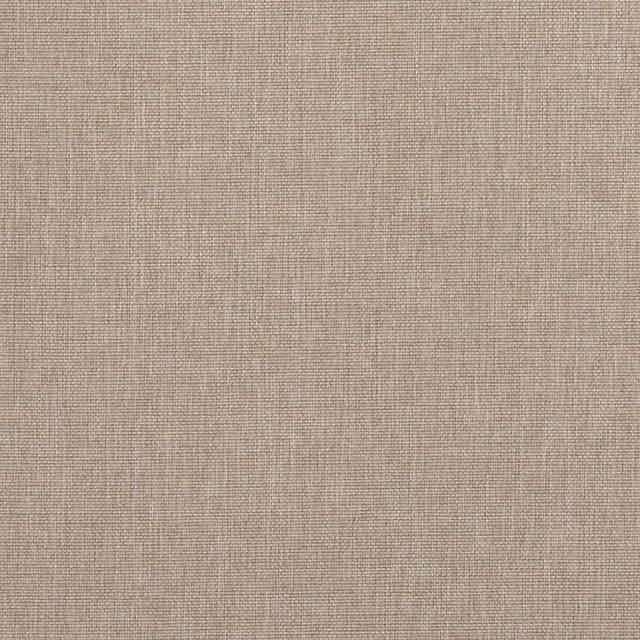 Close-up of soft beige woven fabric with a fine textured basket weave