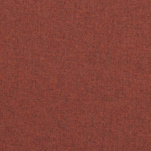 Close-up of a deep cranberry red woven fabric with fine textured weave
