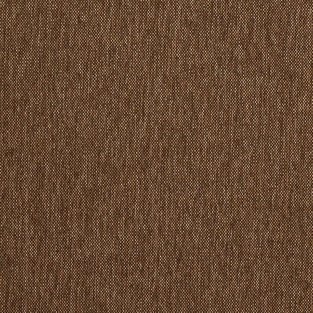 Close-up of warm truffle brown woven fabric with fine textured weave