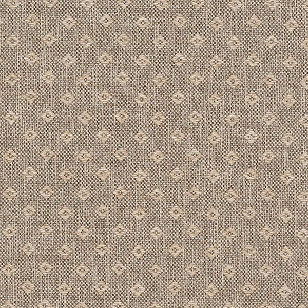 Warm biscuit beige woven fabric with small geometric diamond motif