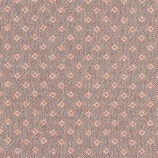 Soft blush geometric woven fabric with small repeating diamond motif
