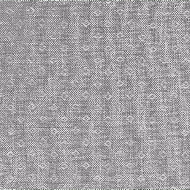 Dove grey woven damask fabric with small-scale repeating motif