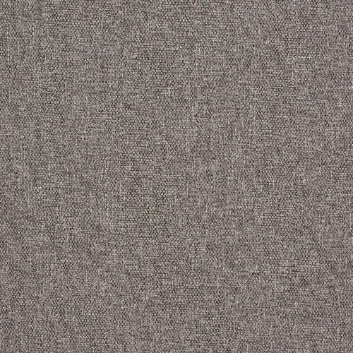 Close-up of a soft taupe woven fabric with a fine marled texture