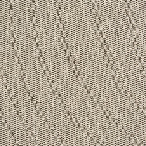 Close-up of a soft oatmeal beige tightly woven fabric with fine speckling