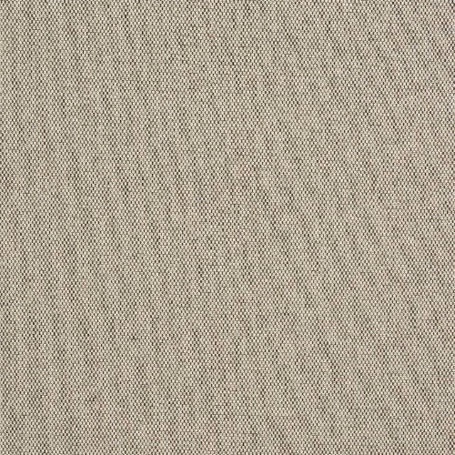 Close-up of a soft oatmeal beige tightly woven fabric with fine speckling