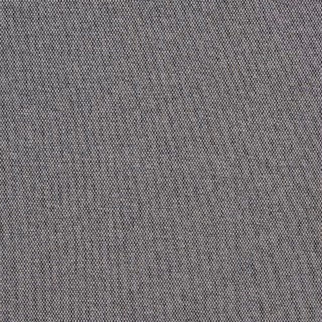 Close-up of a fine woven pewter grey fabric with subtle speckling