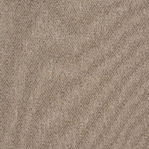 Warm biscuit beige geometric fabric with a fine textured small-scale repeat