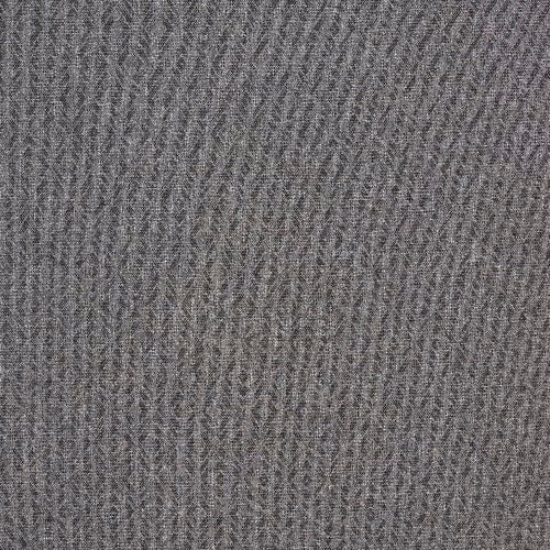 Close-up of soft dove-grey textured fabric with fine tonal weave