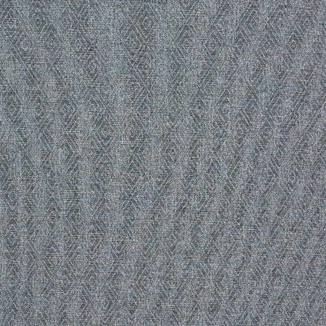 Duck-egg blue geometric woven fabric with a fine textured surface