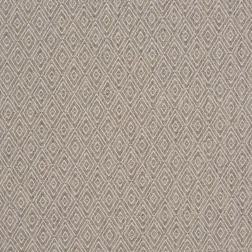 Oatmeal beige diamond geometric fabric with fine woven texture