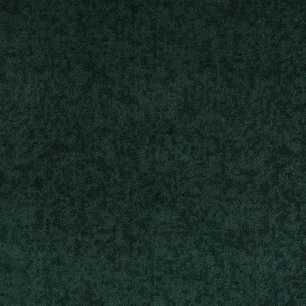 Deep forest green textured fabric swatch with a soft mottled finish