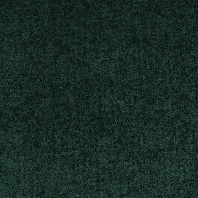 Deep forest green textured fabric swatch with a soft mottled finish