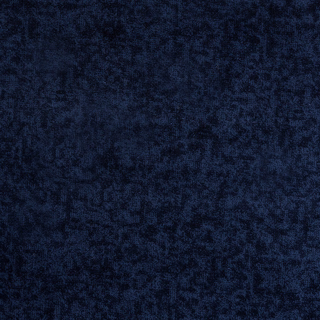 Deep indigo textured fabric swatch with a mottled, velvety surface