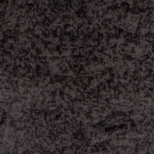 Close-up of Dreamy FR Pewter fabric showing a dark mottled charcoal-grey texture