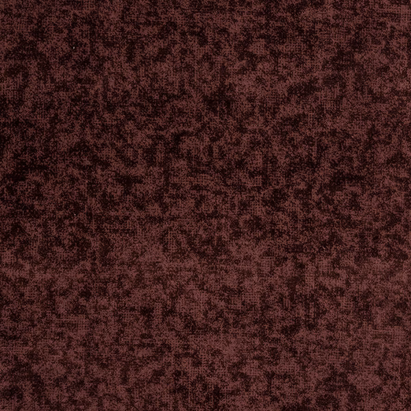 Mottled deep rose and plum fabric with a textured dark speckled surface