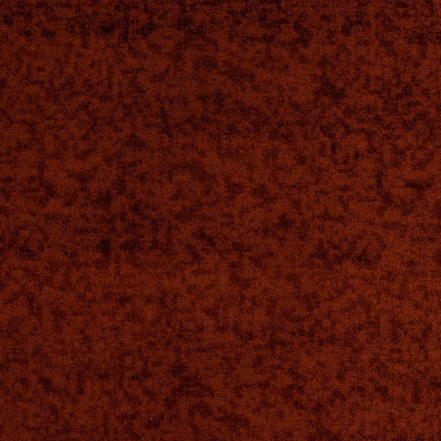 Deep mottled burnt spice fabric with a soft velvety texture