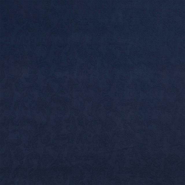Deep navy blue textured fabric swatch with subtle tonal pattern