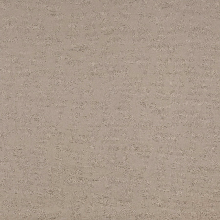 Soft mushroom-beige cotton fabric with a raised pebble texture