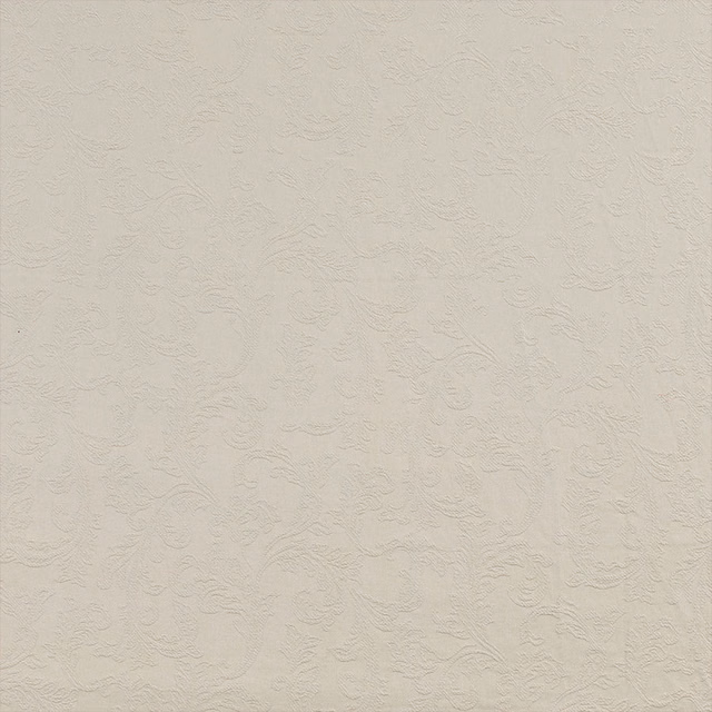 Soft putty cream textured fabric with a subtle scrolling tonal pattern