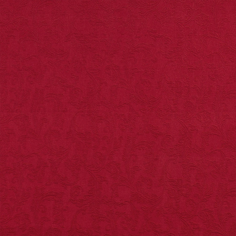 Deep wine-red cotton fabric swatch with subtle textured woven pattern