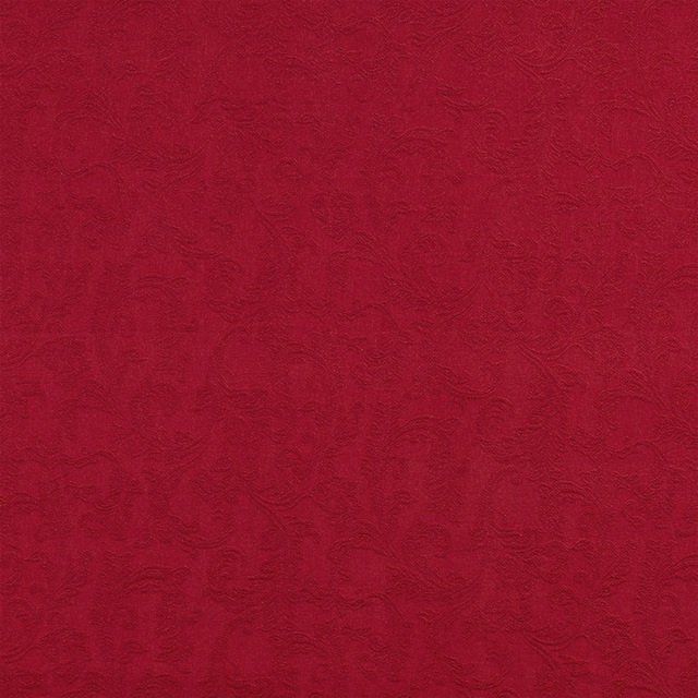 Deep wine-red cotton fabric swatch with subtle textured woven pattern