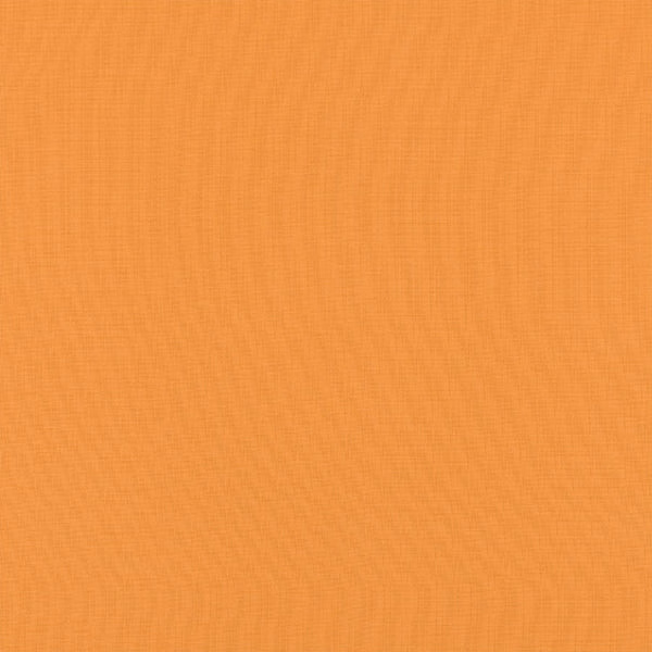 Solid amber orange fabric swatch with a fine woven texture