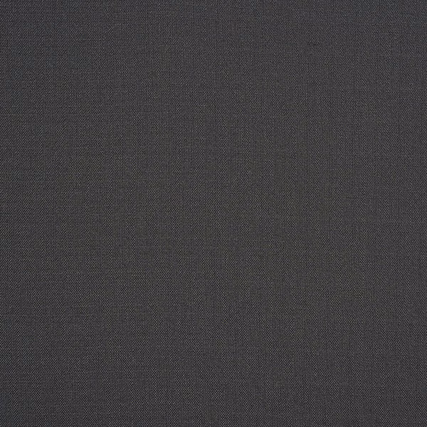 Close-up of dark graphite grey woven fabric with a fine, even texture