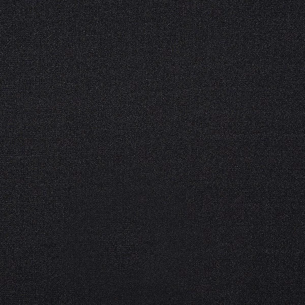 Dark charcoal-black plain woven fabric swatch with fine texture