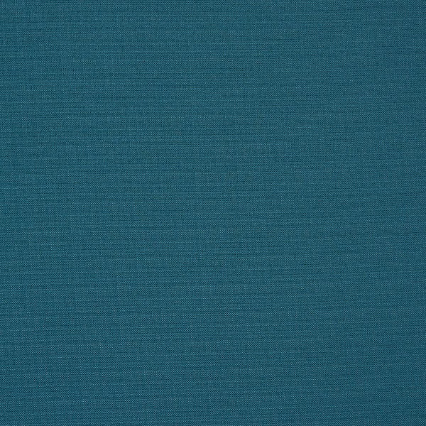 Plain deep teal woven fabric with fine horizontal texture