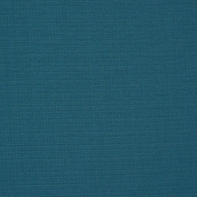 Plain deep teal woven fabric with fine horizontal texture