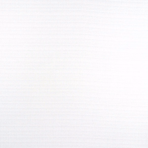Soft white plain woven fabric swatch with subtle horizontal texture
