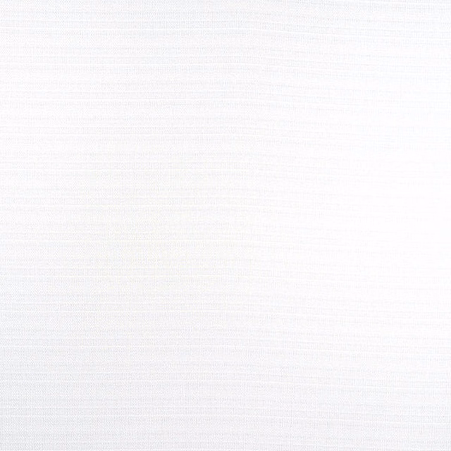 Soft white plain woven fabric swatch with subtle horizontal texture