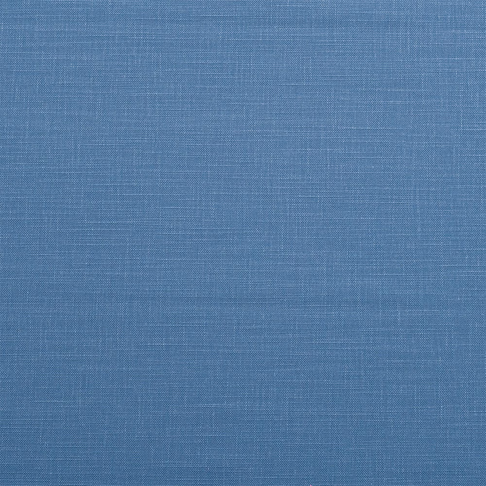 Plain soft coastal blue cotton fabric with fine woven texture