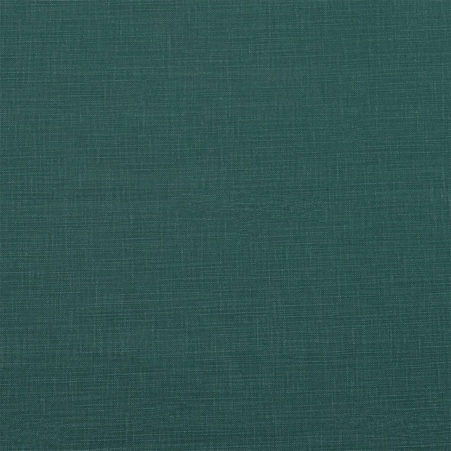 Deep jade green plain-woven cotton swatch with fine crosshatch texture