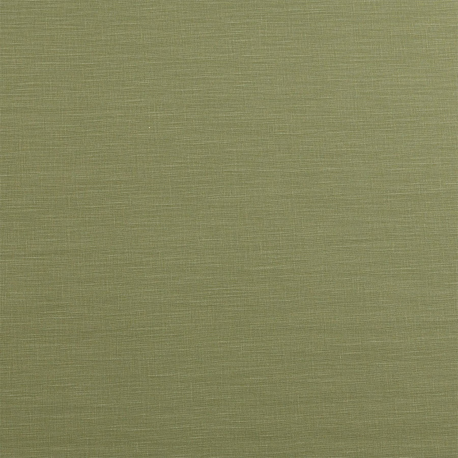 Muted khaki olive plain cotton fabric with a fine woven texture