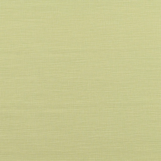 Soft pale olive plain-woven cotton fabric with fine textured surface