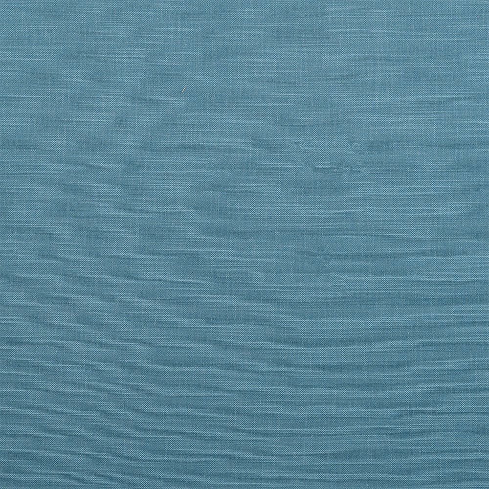 Muted peacock teal plain-weave cotton swatch with fine natural slubs