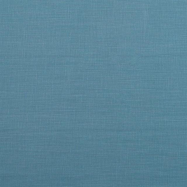 Muted peacock teal plain-weave cotton swatch with fine natural slubs