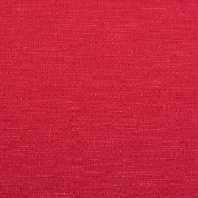 Bright raspberry pink plain-woven cotton fabric with fine crosshatch texture