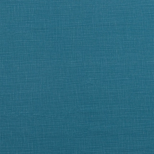 Teal woven cotton fabric with fine slubbed texture and subtle horizontal flecking