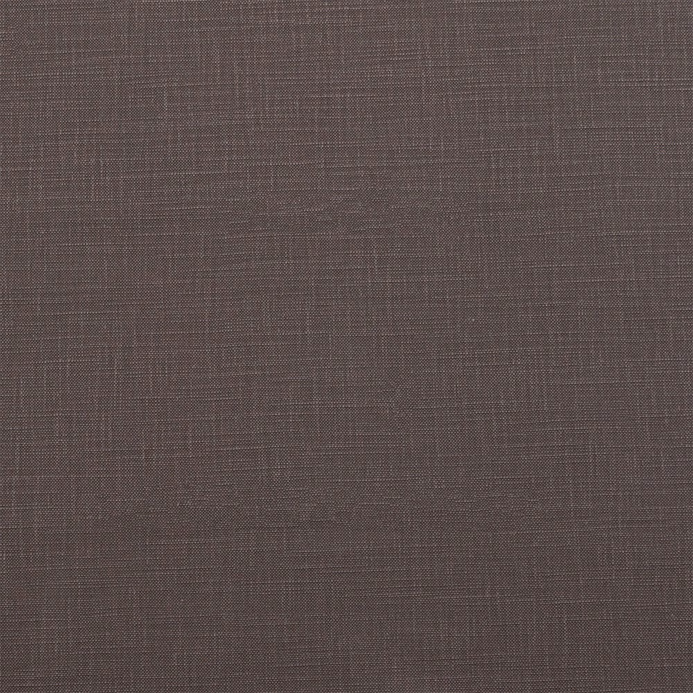 Close-up of deep cocoa brown plain woven cotton fabric with fine texture