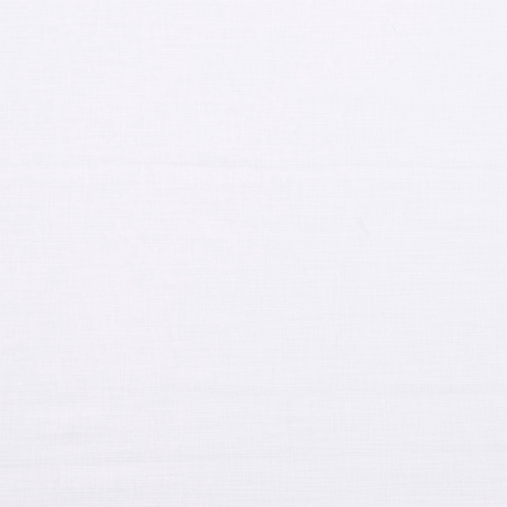 Plain soft white cotton fabric with fine woven texture