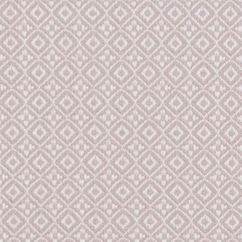Pale blush geometric woven fabric with small diamond motif