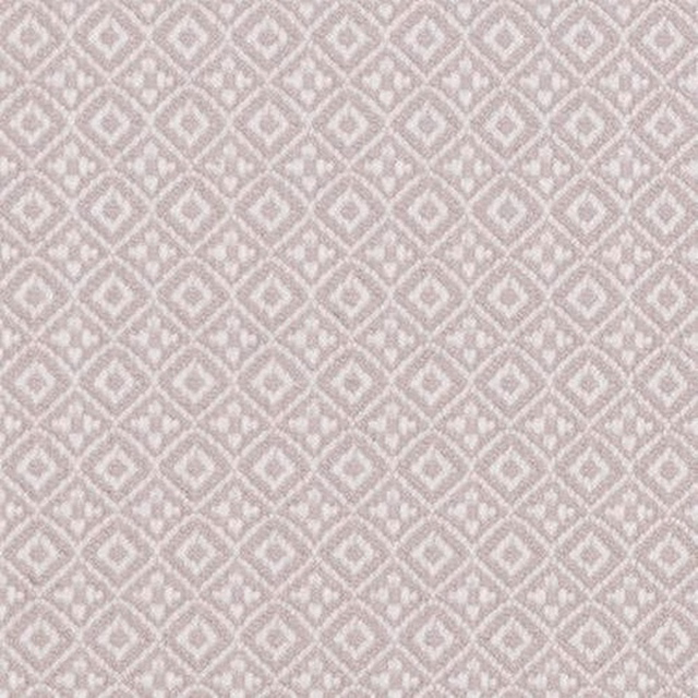 Pale blush geometric woven fabric with small diamond motif