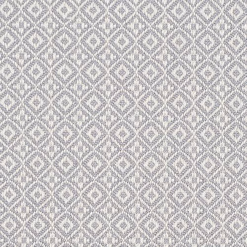 Pale dove grey geometric fabric with a fine diamond lattice weave