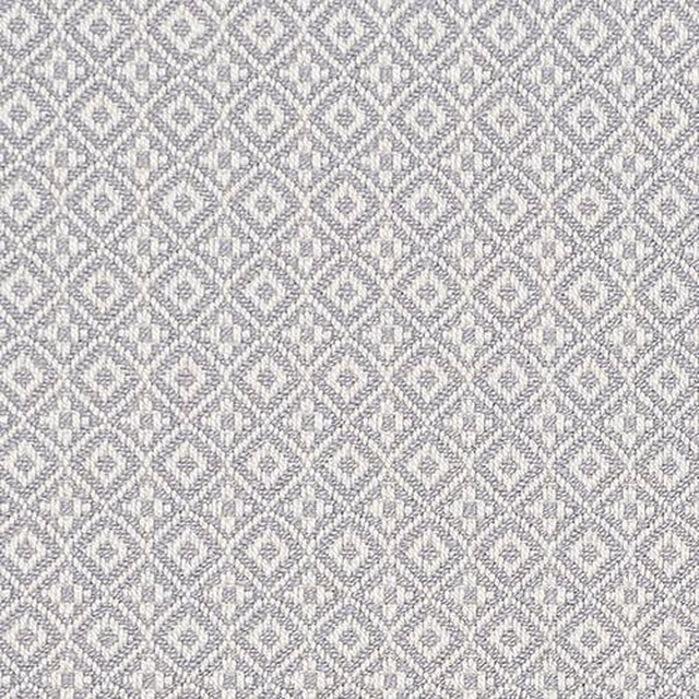 Pale dove grey geometric fabric with a fine diamond lattice weave