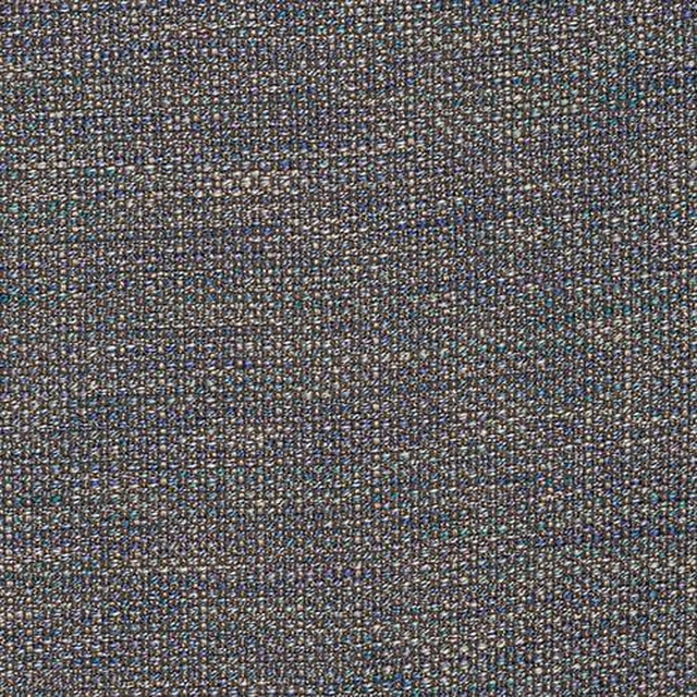 Close-up of a tightly woven amethyst fabric with blue, lilac and charcoal flecks