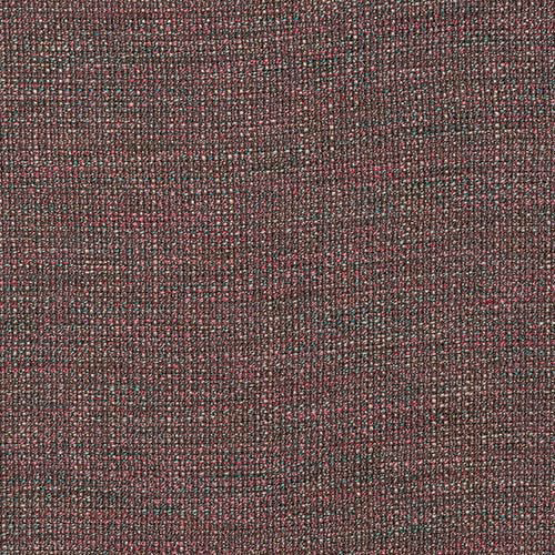 Close-up of a tightly woven heathered fabric in dusky rose, grey and brown