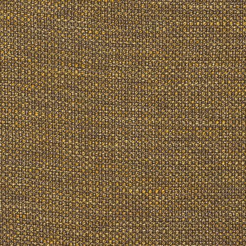Close-up of a small-textured ochre gold woven fabric with dark flecking
